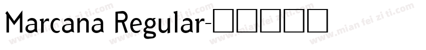 Marcana Regular字体转换